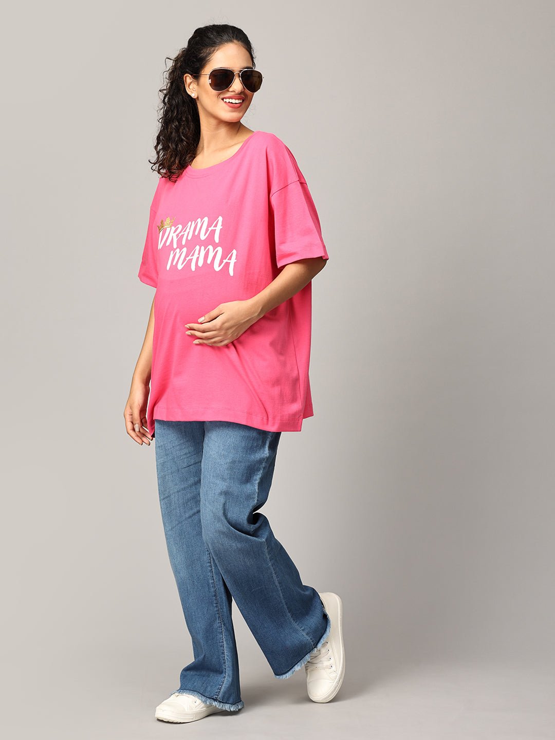  Mumma Oversized Maternity and Nursing T shirt Combo Option A