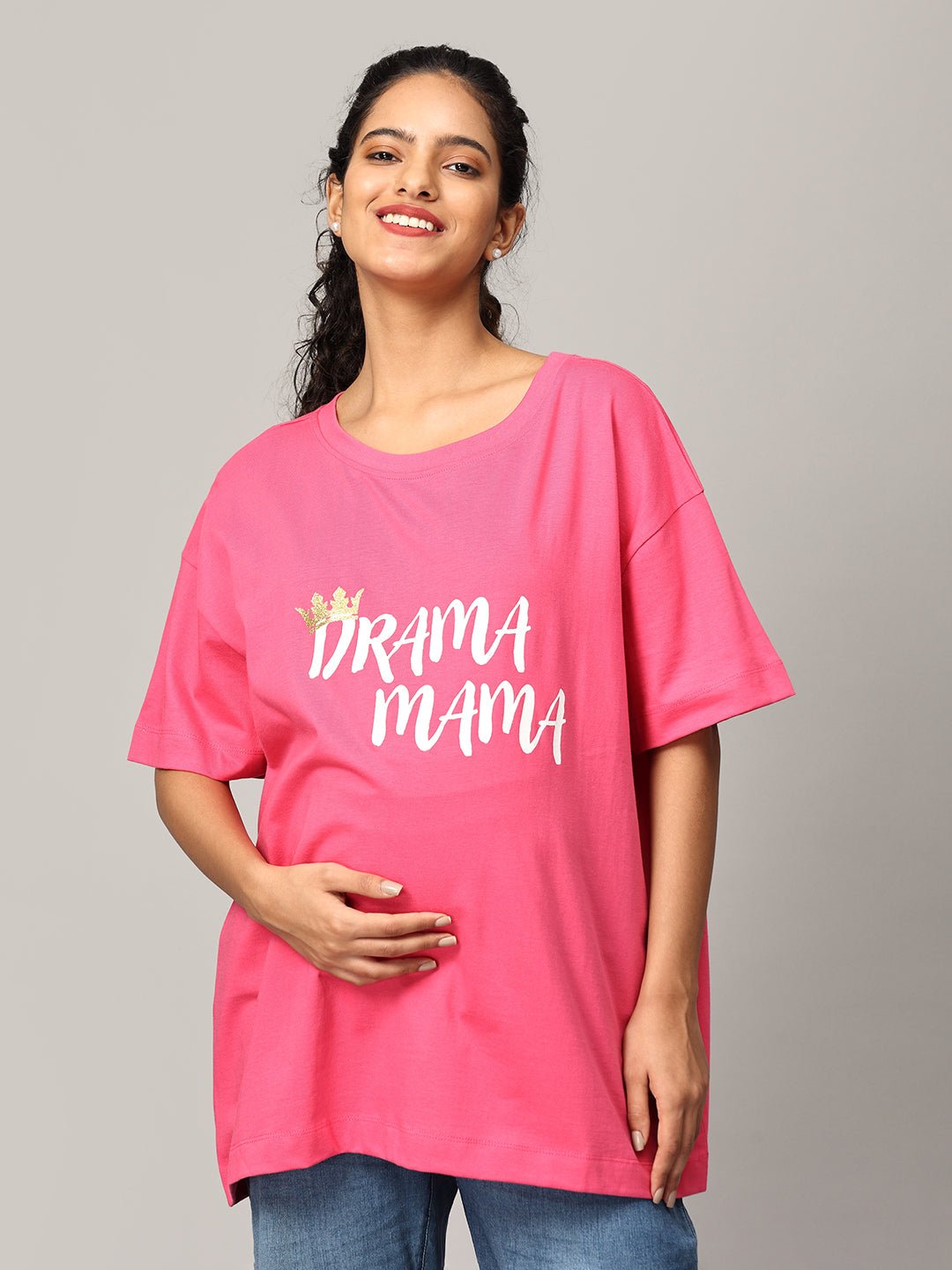  Mumma Oversized Maternity and Nursing T shirt Combo Option A