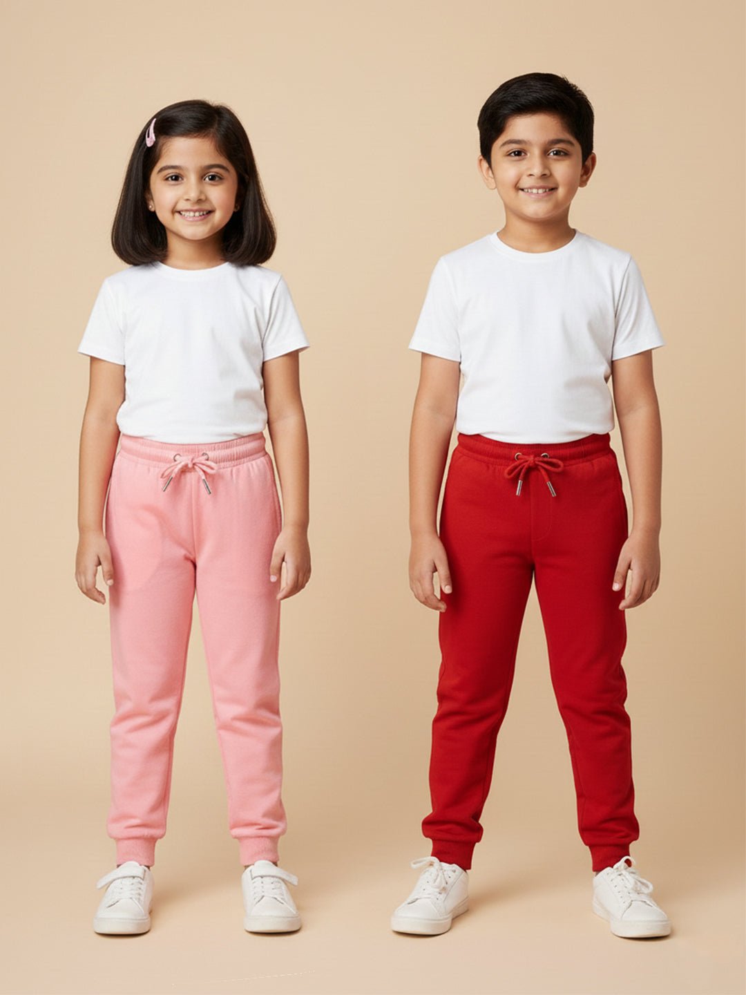 Neon Green Light Blue Winter Sweatpants For Kids