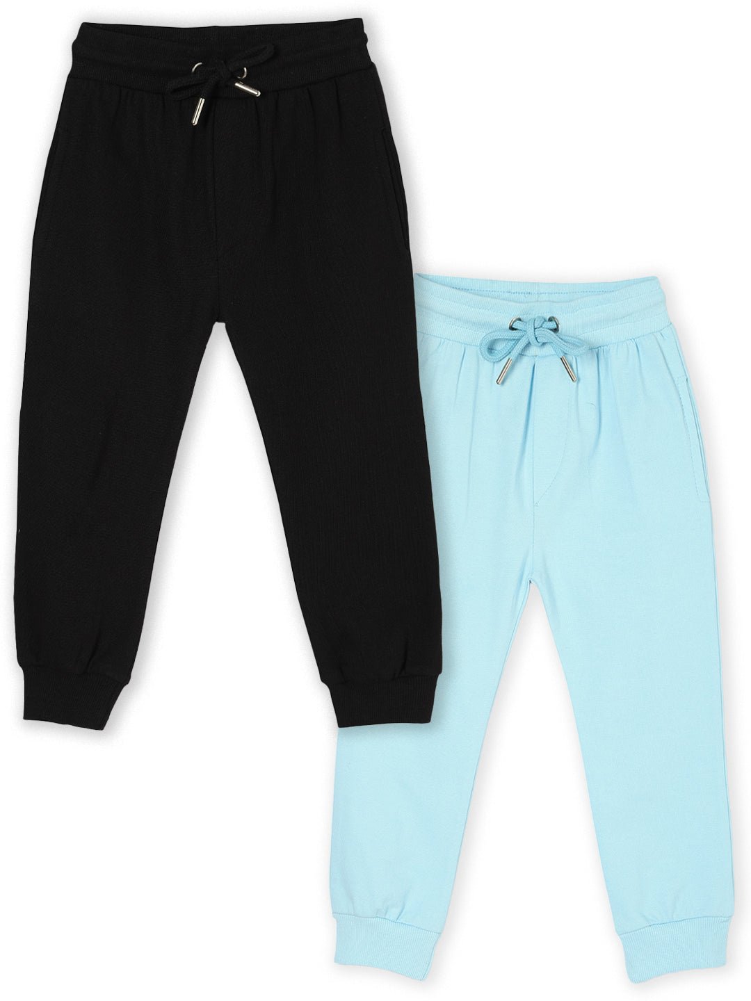 Neon Green Light Blue Winter Sweatpants For Kids