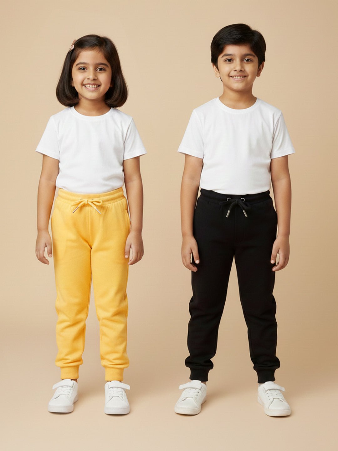 Neon Green Light Blue Winter Sweatpants For Kids