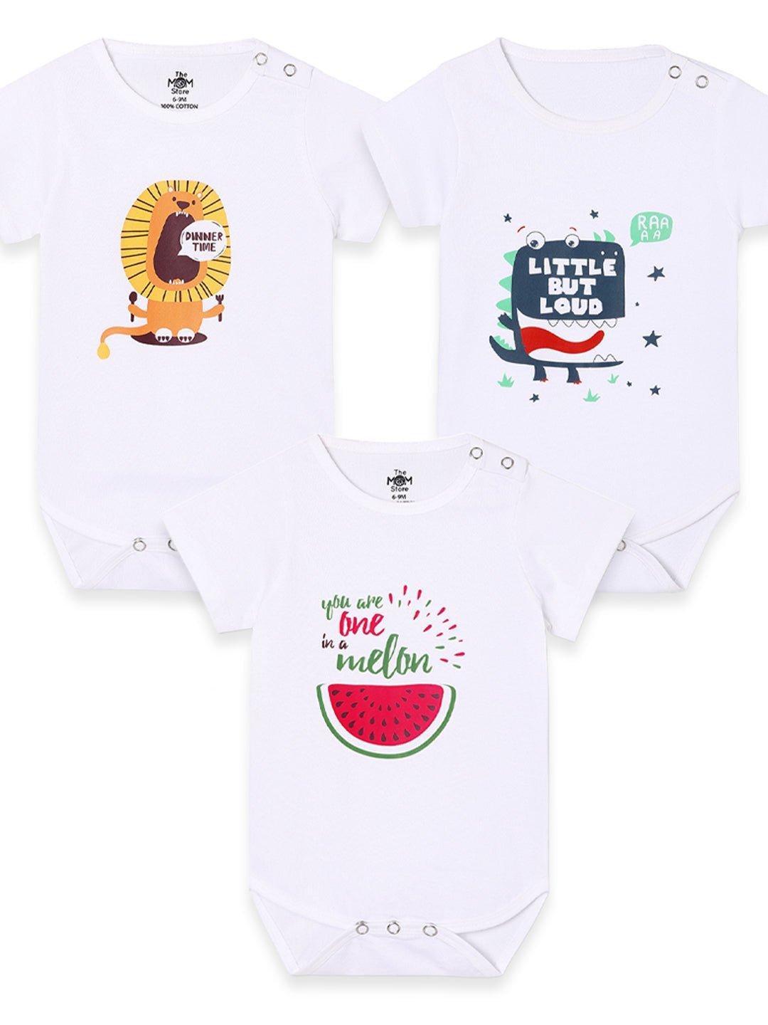  Chest Printed Infant Baby Onesie Combo 3-Pack