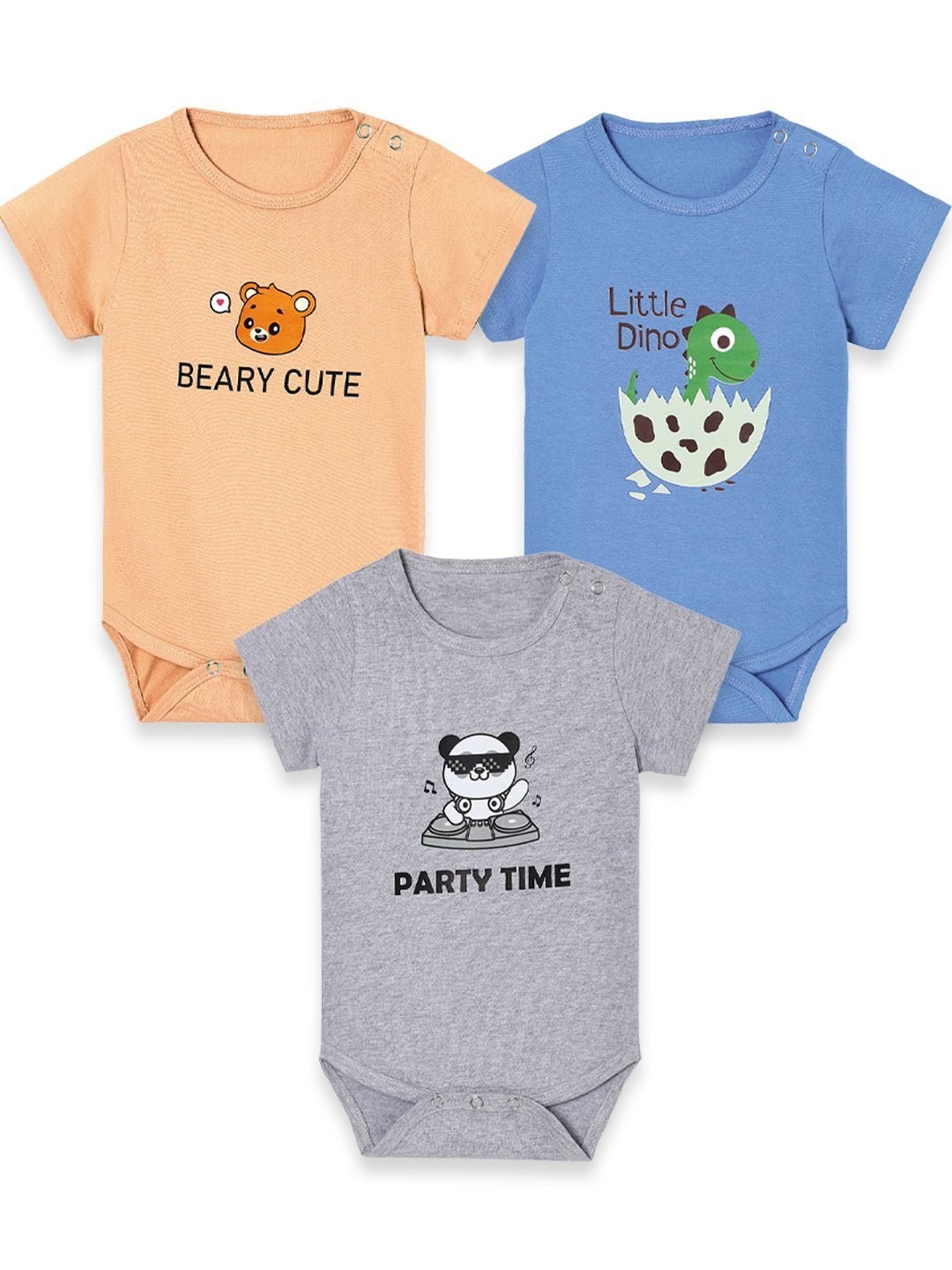  Chest Printed Infant Baby Onesie Combo 3-Pack