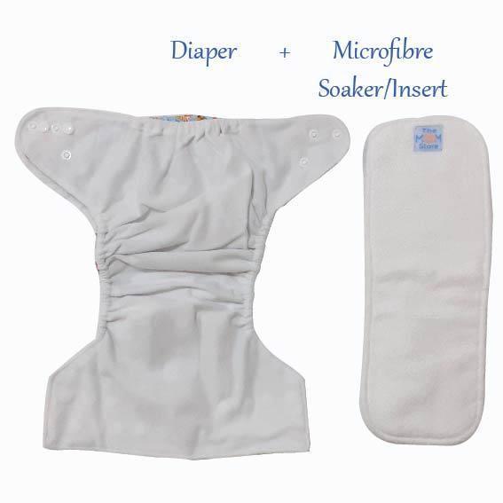 Option K Waterproof Reusable 3 Piece Cloth Diaper Set For Babies