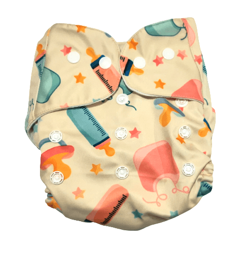 Option 7 Waterproof 5 Piece Reusable Cloth Diaper Set For Babies