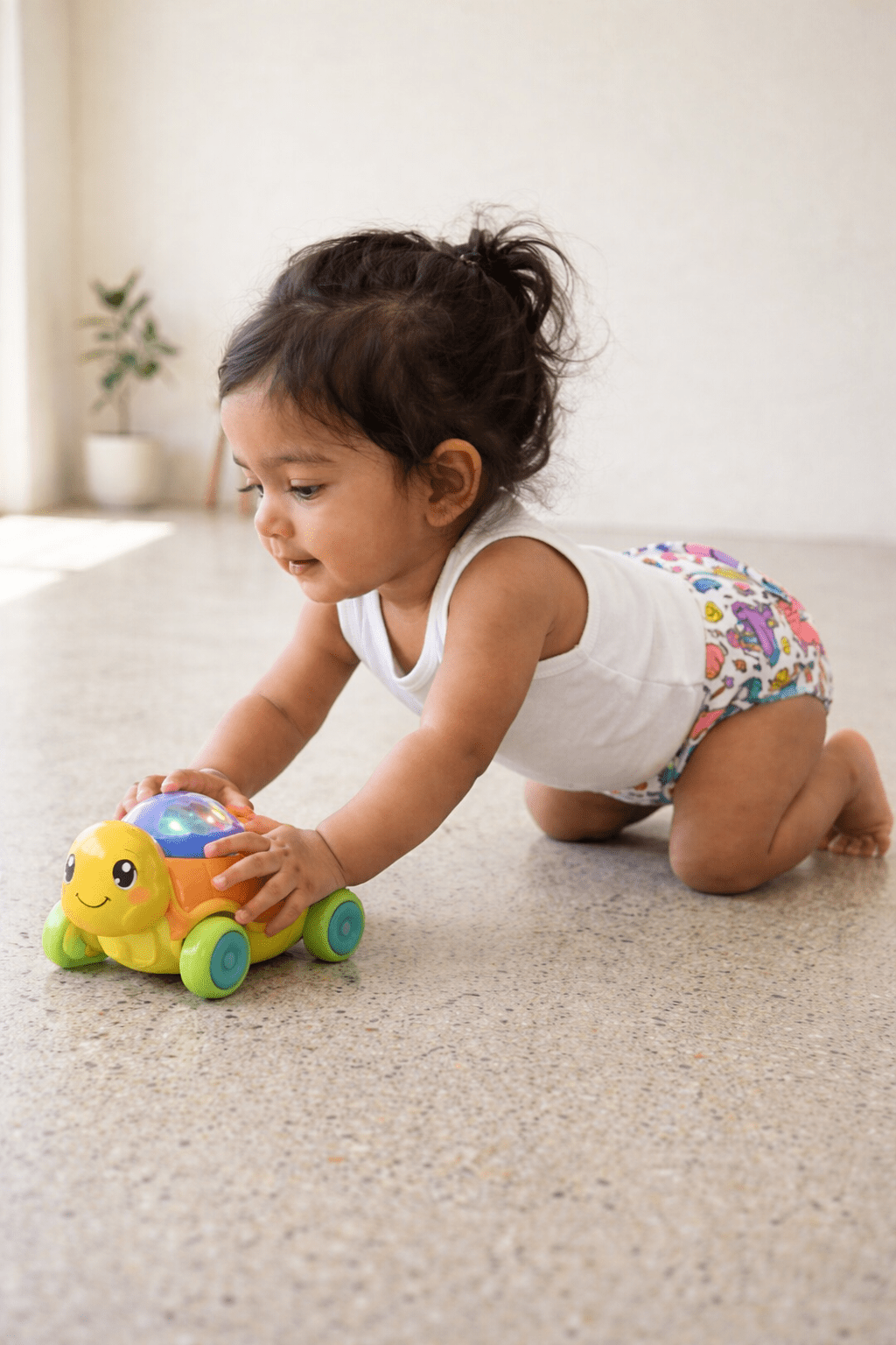 Multicolour Reusable Cloth Diaper Combo With 3 Microfibre Soakers
