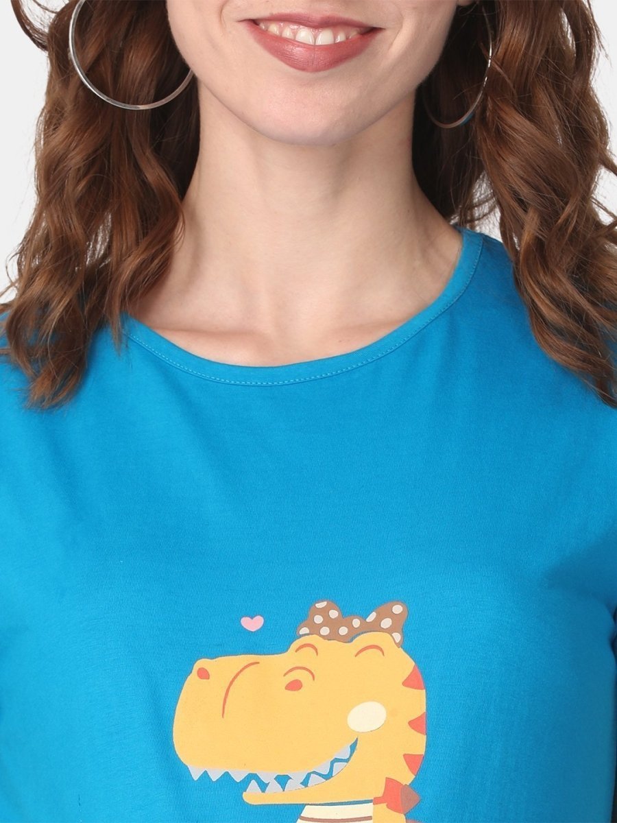  Combo Of Pregasaurus Mommy To Be Maternity T-Shirt Dress Multi