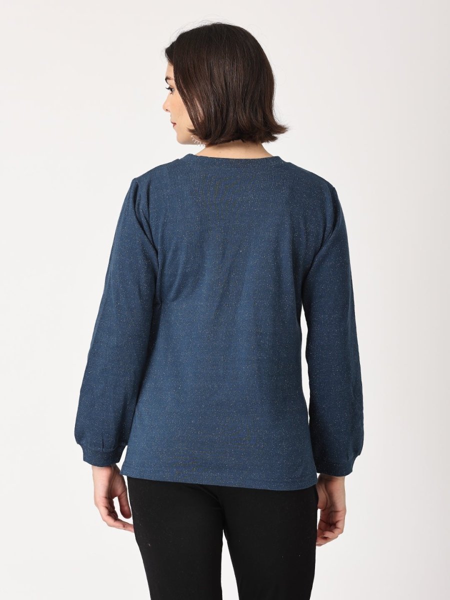  Shooting Star Maternity and Nursing Sweatshirt With Black Leggings Black