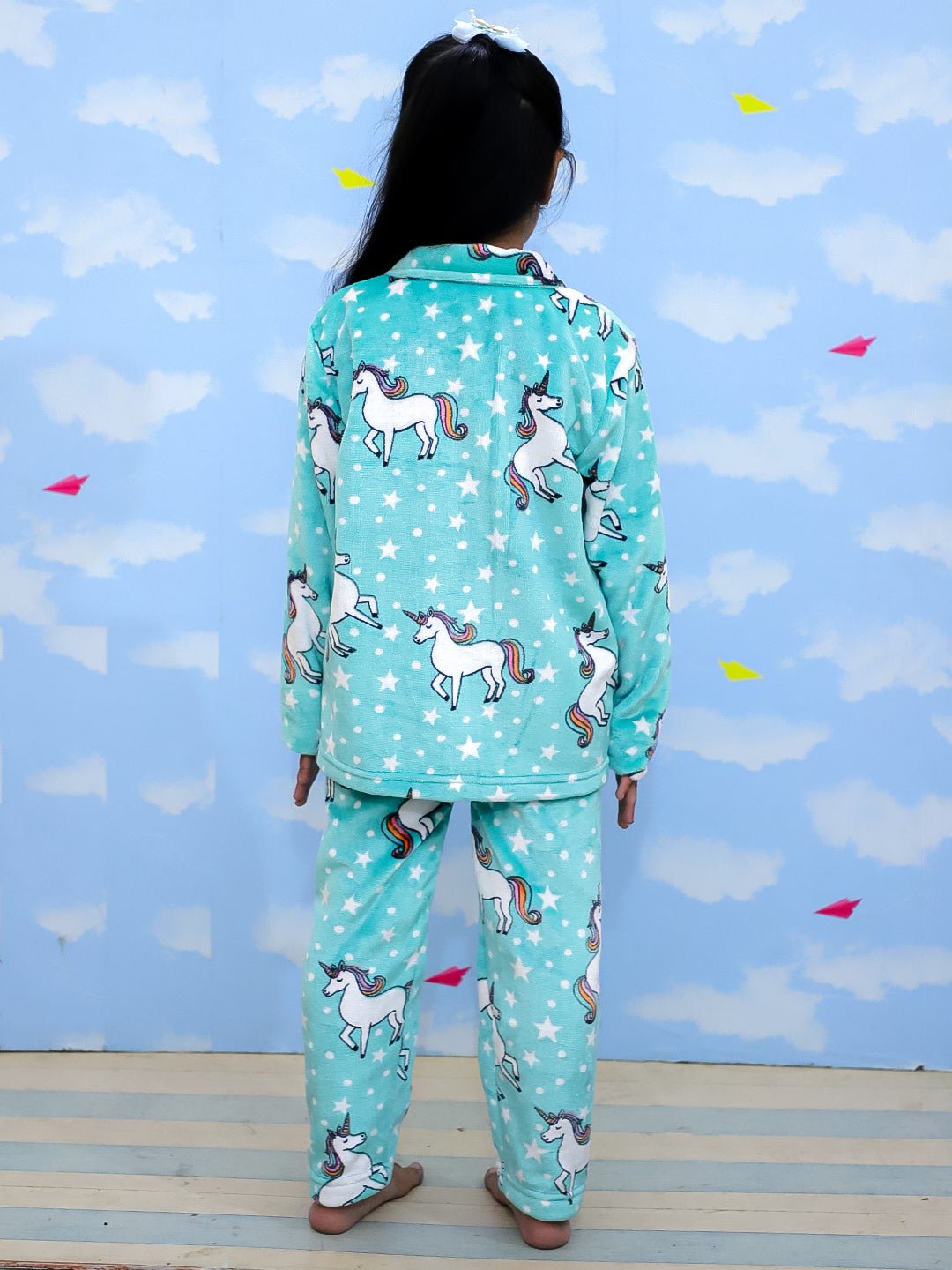  Unicorn Slumber Party Fleece Pajama and Blanket Set