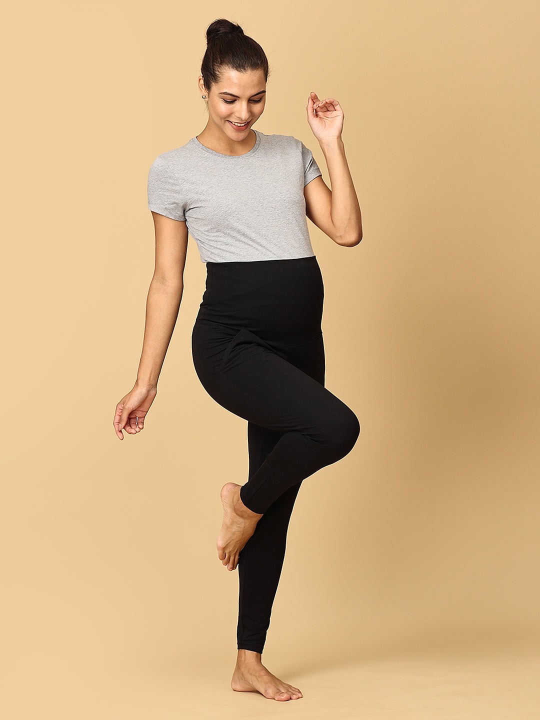  Comfy Maternity and Nursing Leggings Black