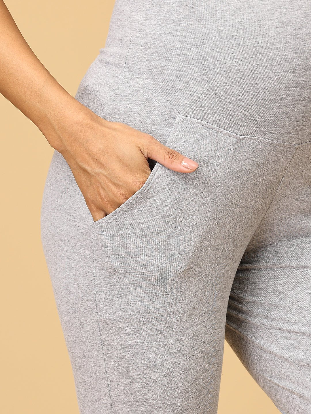  Comfy Maternity and Nursing Leggings Grey