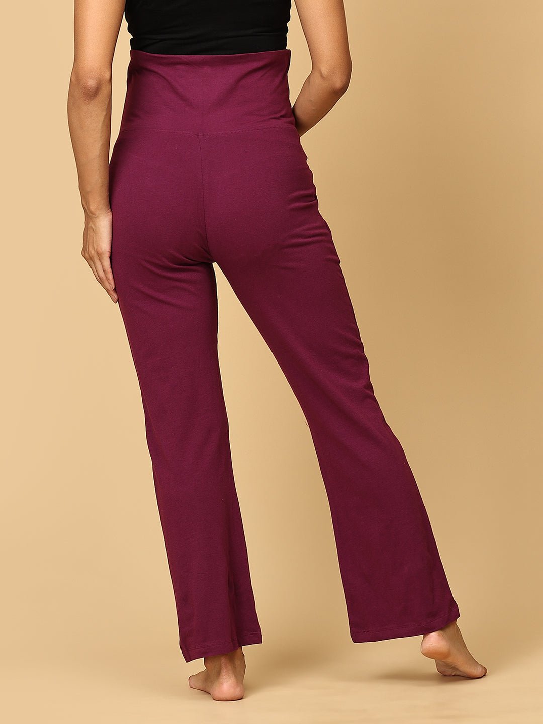 Comfy Maternity Regular Pants Grape
