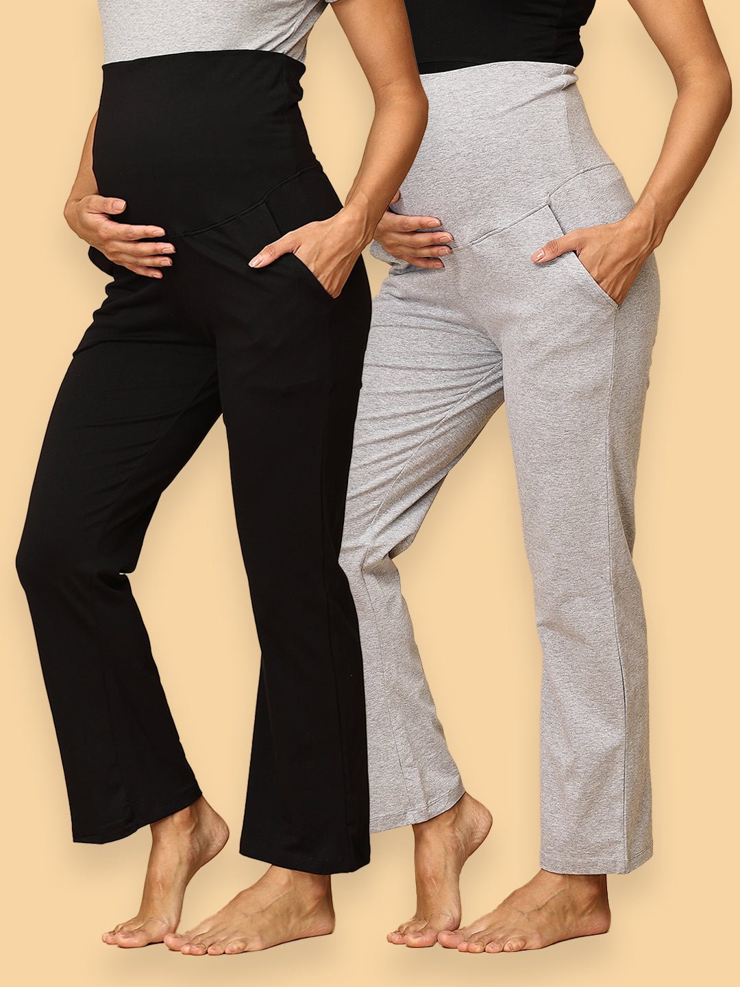  Comfy Maternity Trackpants Combo of 2