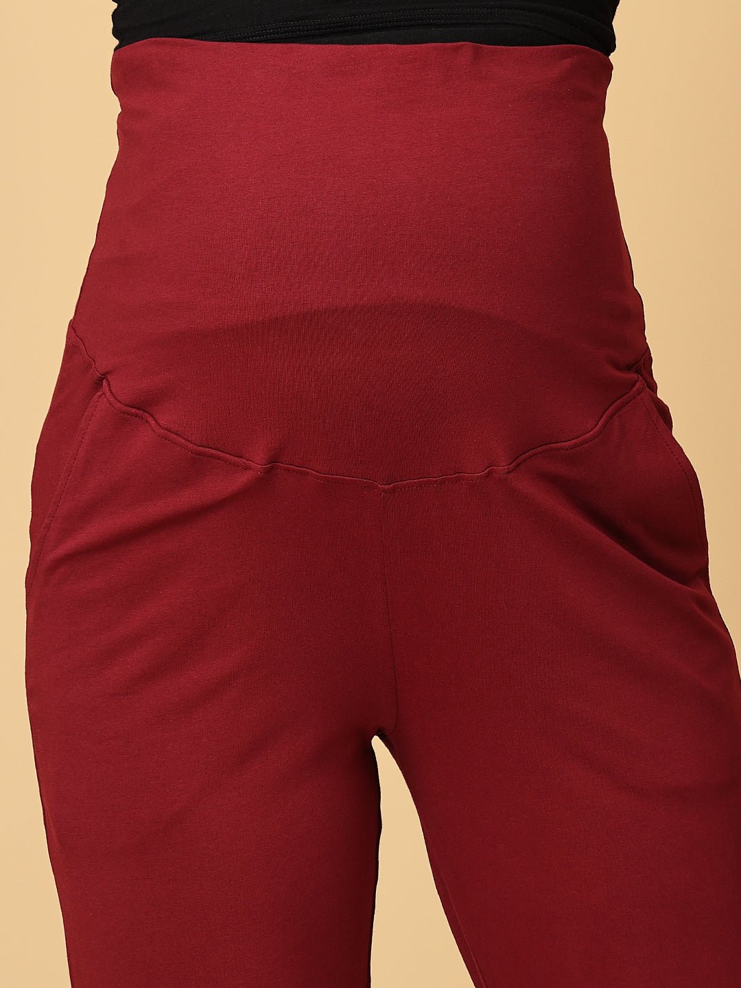  Comfy Maternity Trackpants Maroon