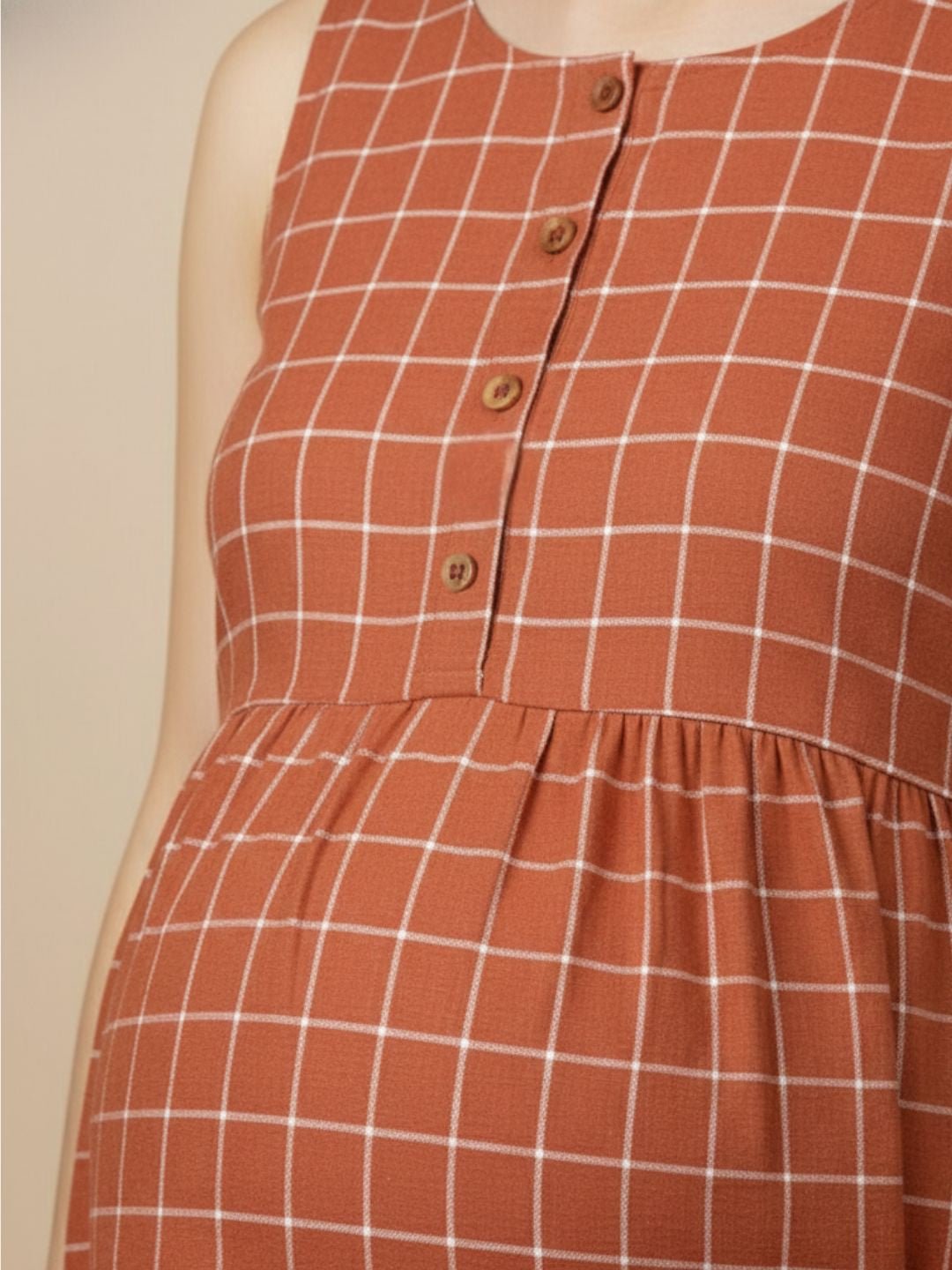  Copper Daybreak Maternity and Nursing Shacket Dress Multi