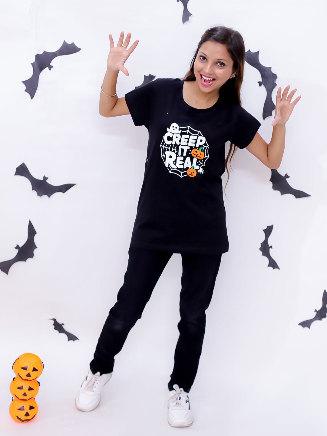 Creep It Real Family T-shirt Twinning Combo Of 3