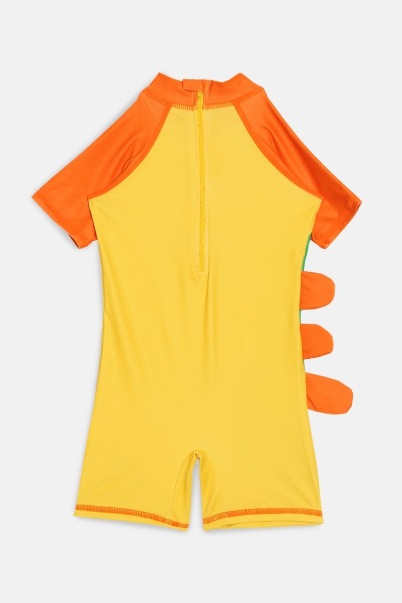 Combo of 2 Croc Charm Boys Swimsuit and Cap