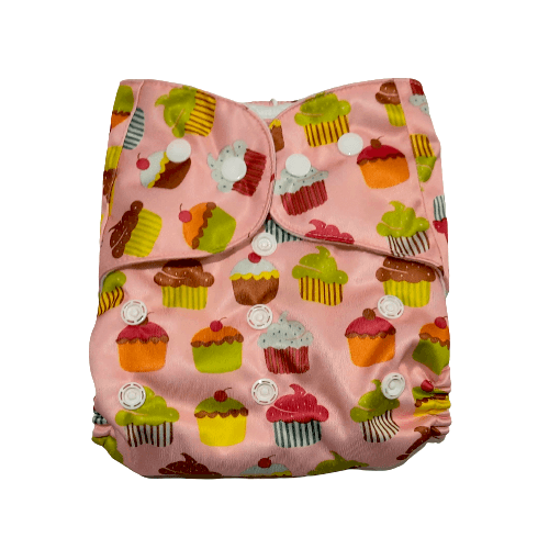 Cupcakes And Muffins Reusable Cloth Diaper For Babies