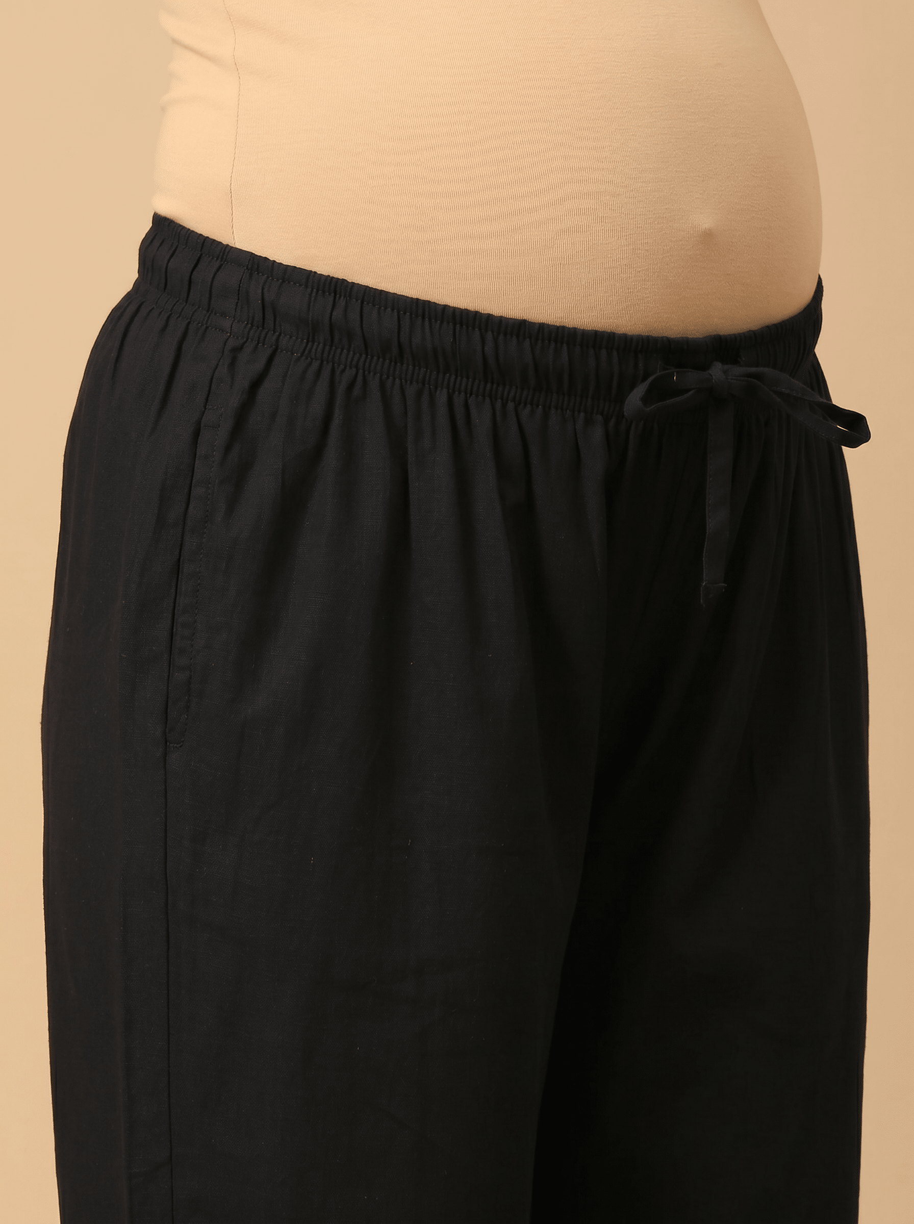  Dark Matter Maternity Lounge Pants with Drawstring Black