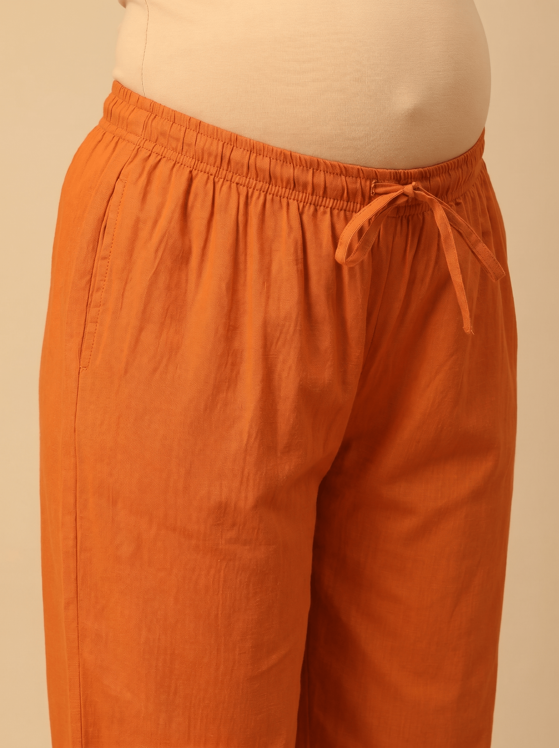  Desert Flame Maternity Lounge Pants Rust