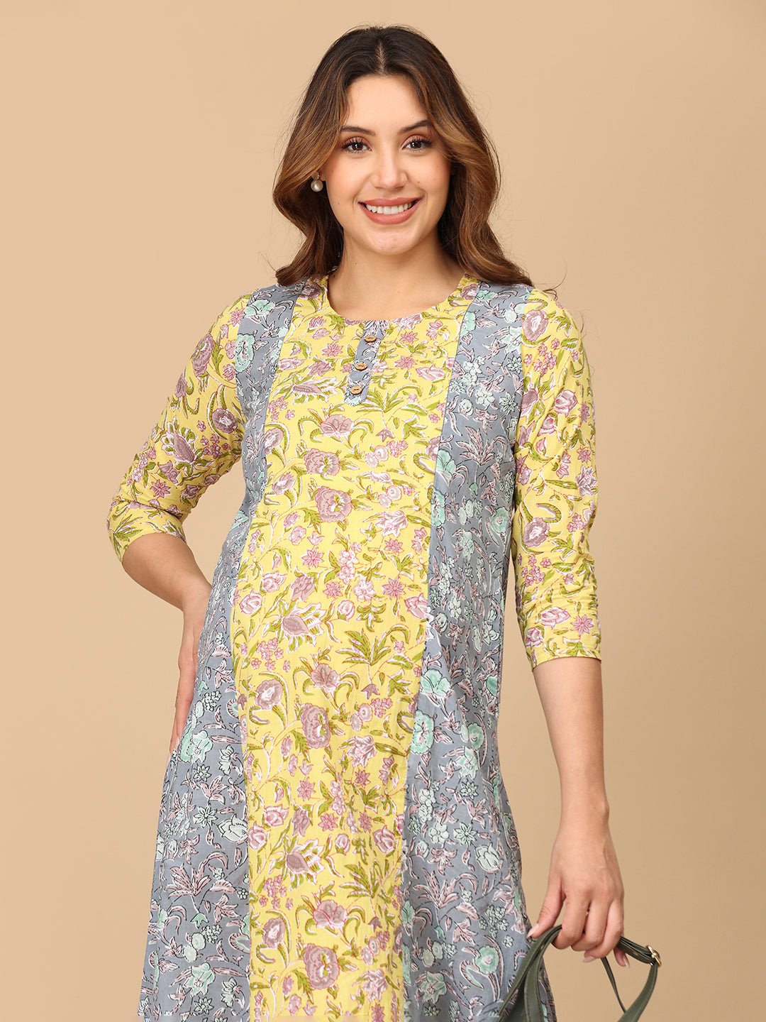  Dhup Chhaya Maternity and Nursing Kurti Dress Multi