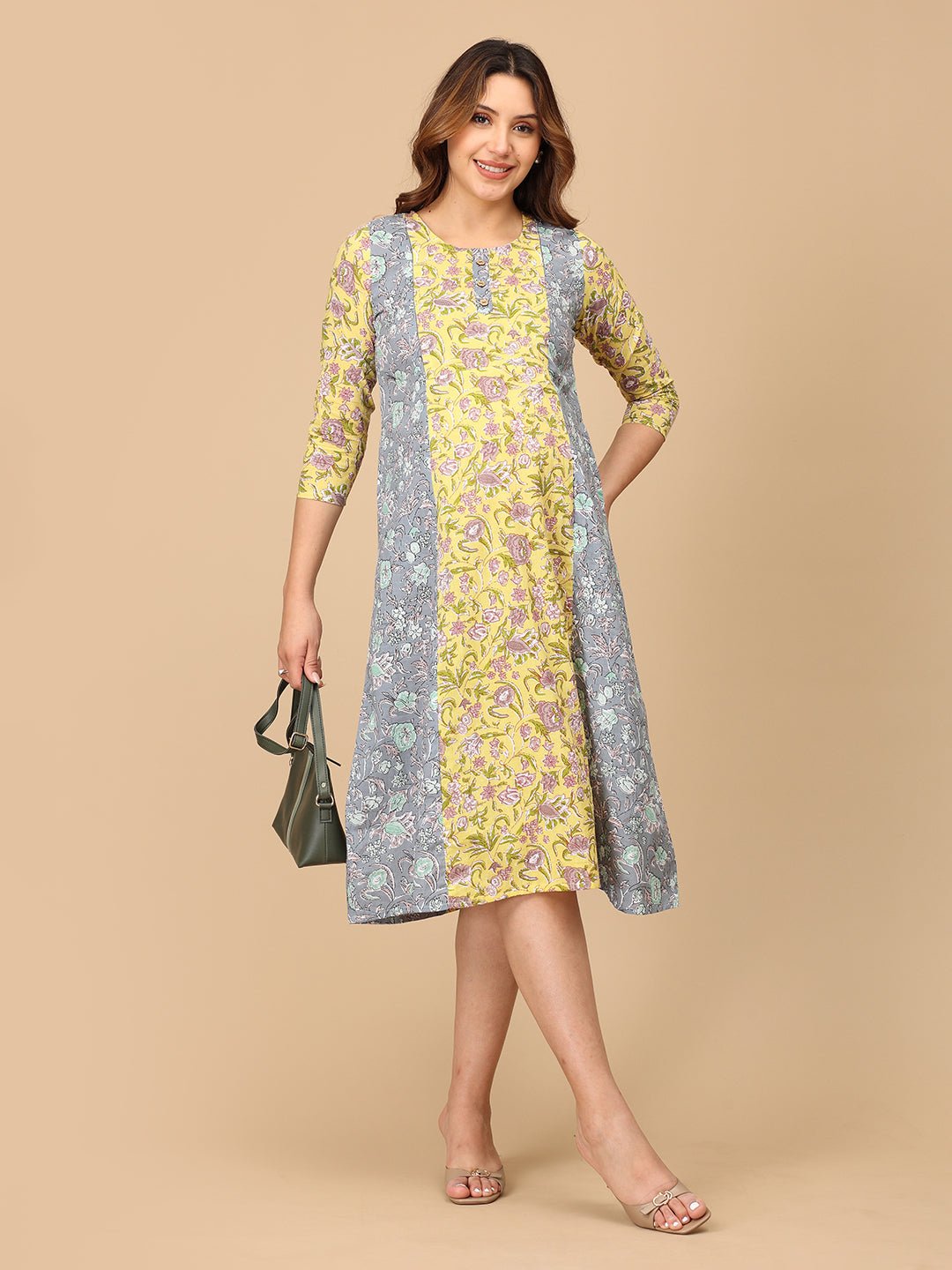  Dhup Chhaya Maternity and Nursing Kurti Dress Multi