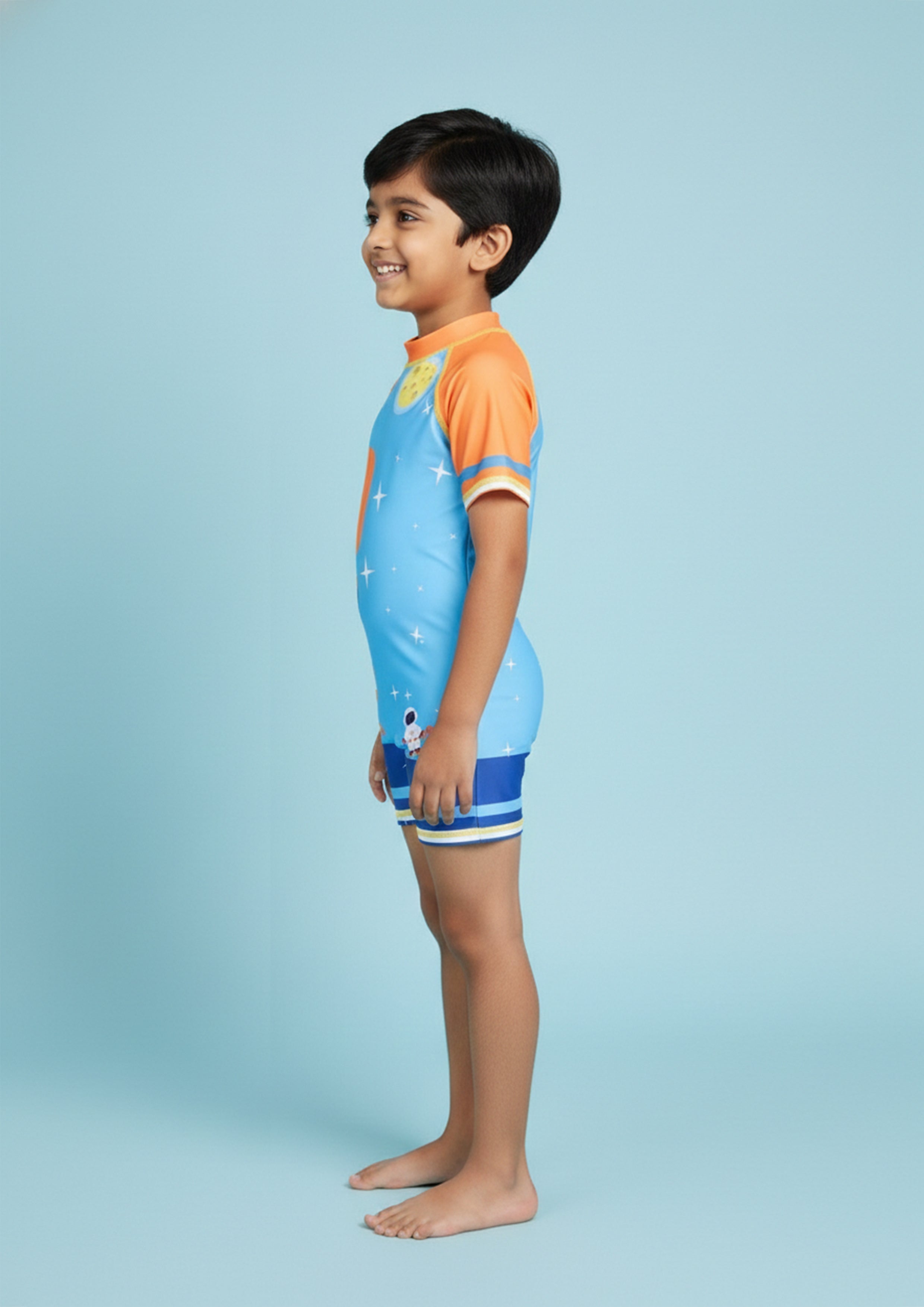 Dino Adventure Boys Swimsuit With Matching Cap