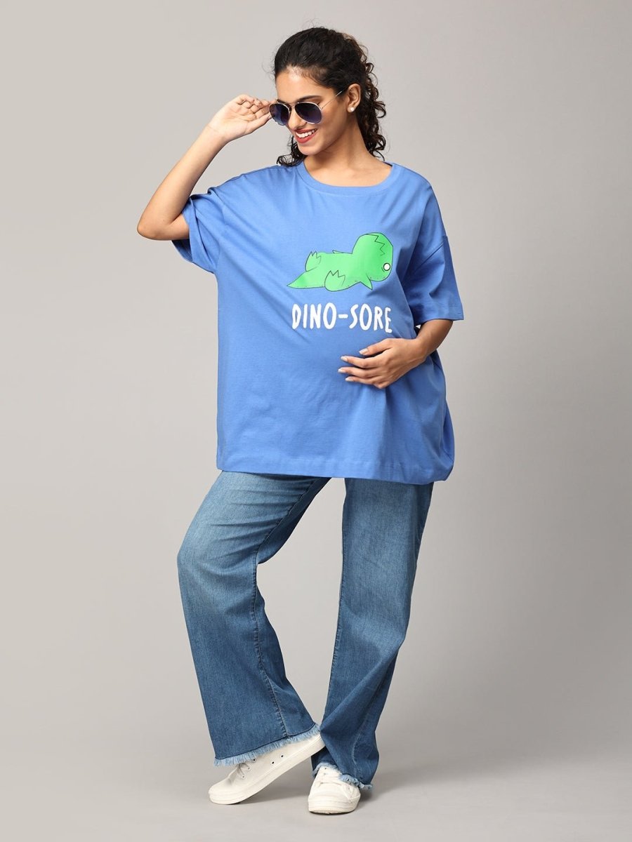 Dino Mumma And Baby T-Shirt And Onesie Twinning Combo