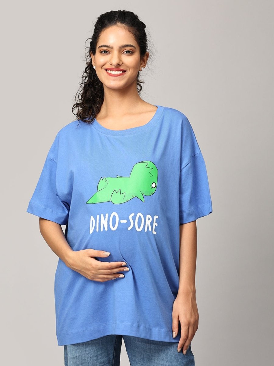 Dino Mumma And Baby T-Shirt And Onesie Twinning Combo