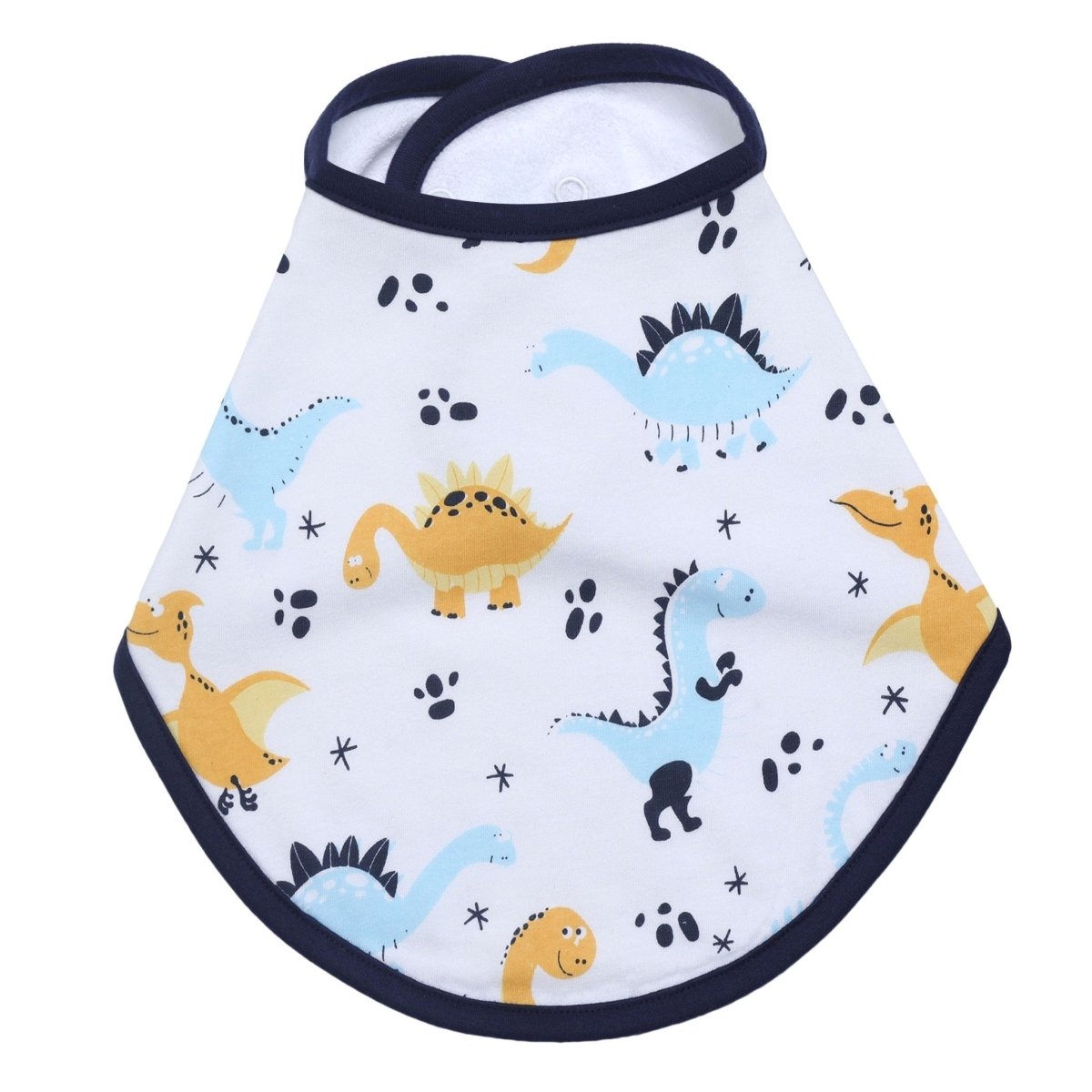 Dino Trip 100% Organic Cotton Waterproof Feeding Bib For Babies