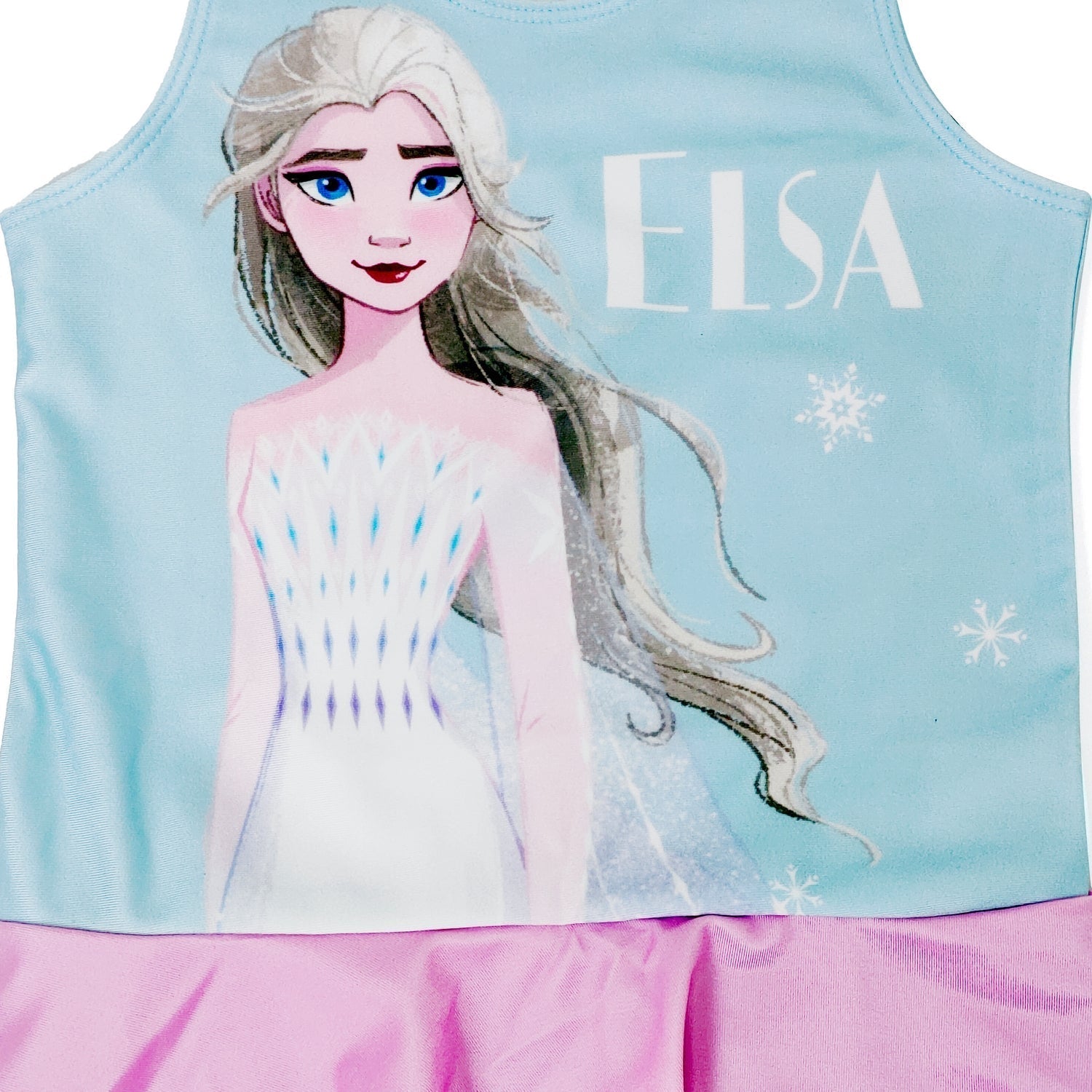Elsa Girls Character Print Polyester Spandex Swimwear