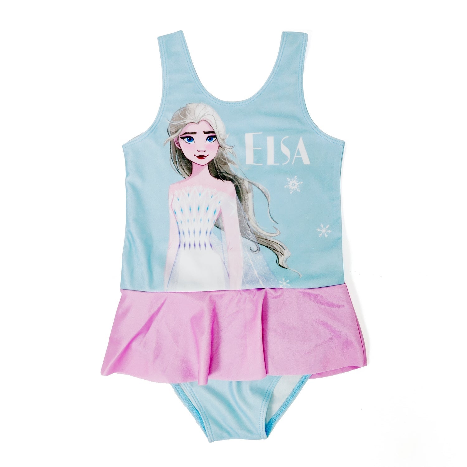 Elsa Girls Character Print Polyester Spandex Swimwear