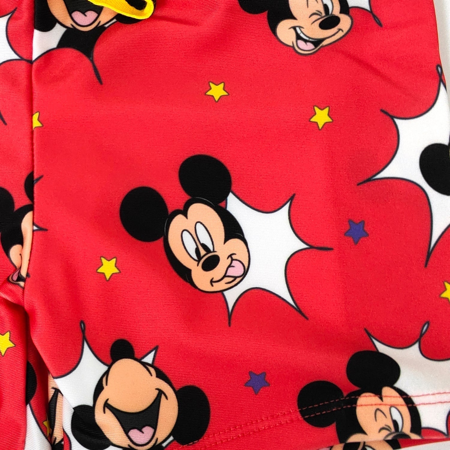 Mickey Boys Character Print Polyester Spandex Swim Trunks