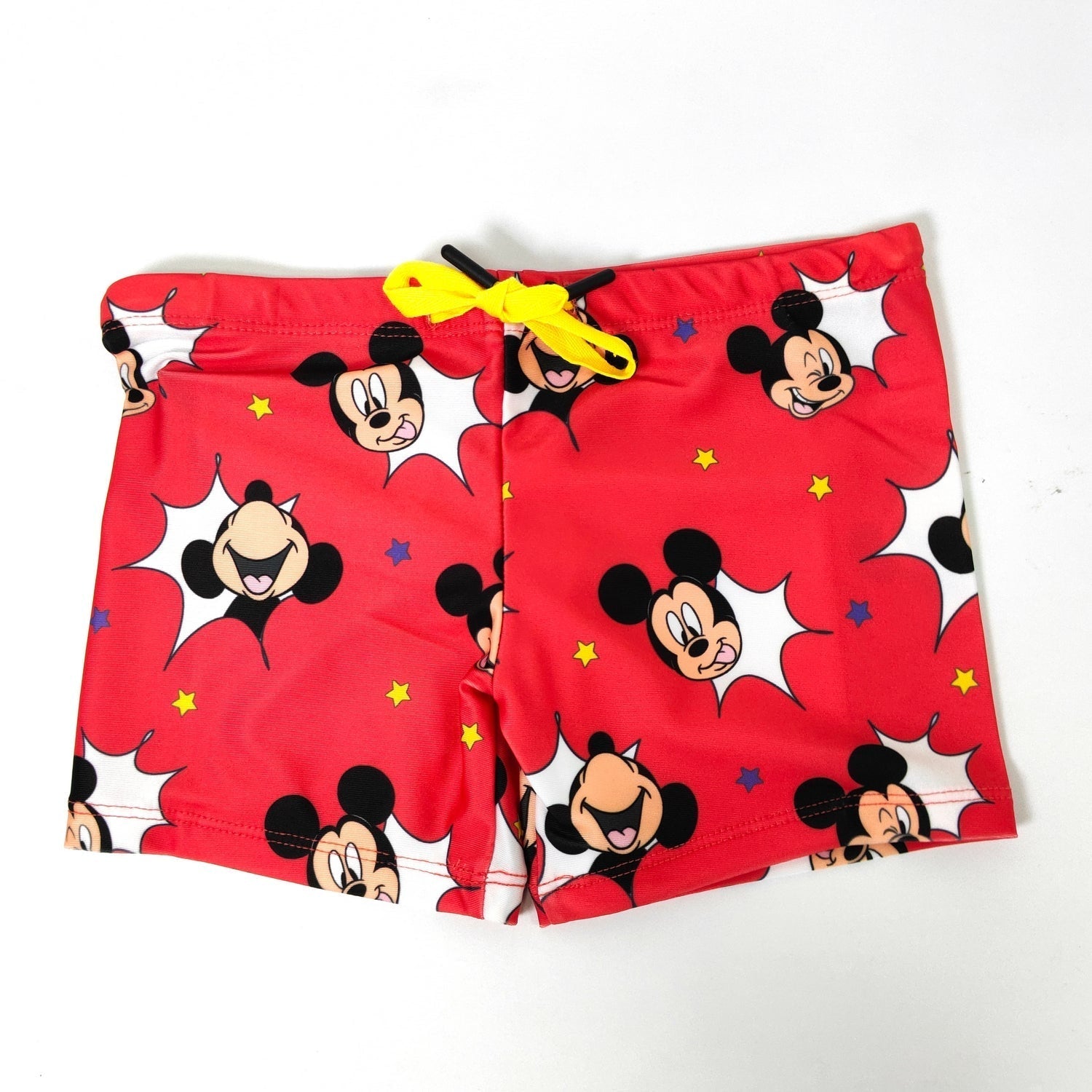 Mickey Boys Character Print Polyester Spandex Swim Trunks