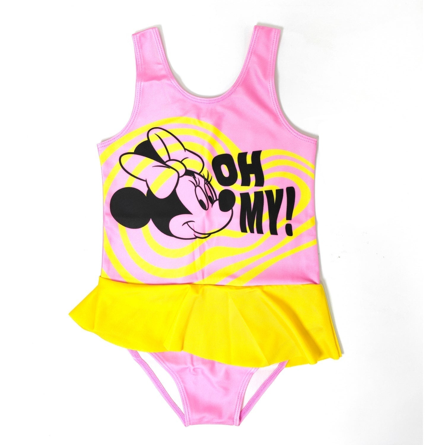 Minnie Mouse Girls Character Print Polyester Spandex Swimwear