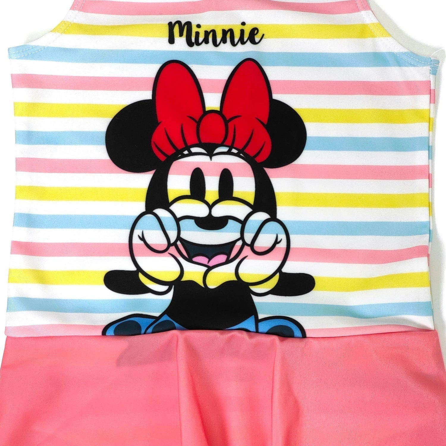 Minnie Mouse Girls Character Print Polyester Spandex Swimwear