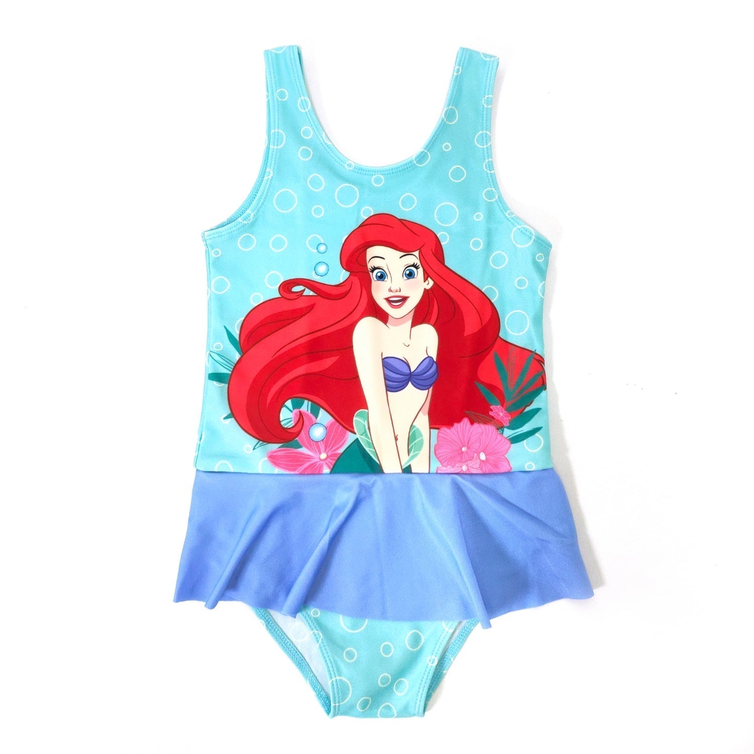 Princess Girls Character Print Polyester Spandex Swimwear
