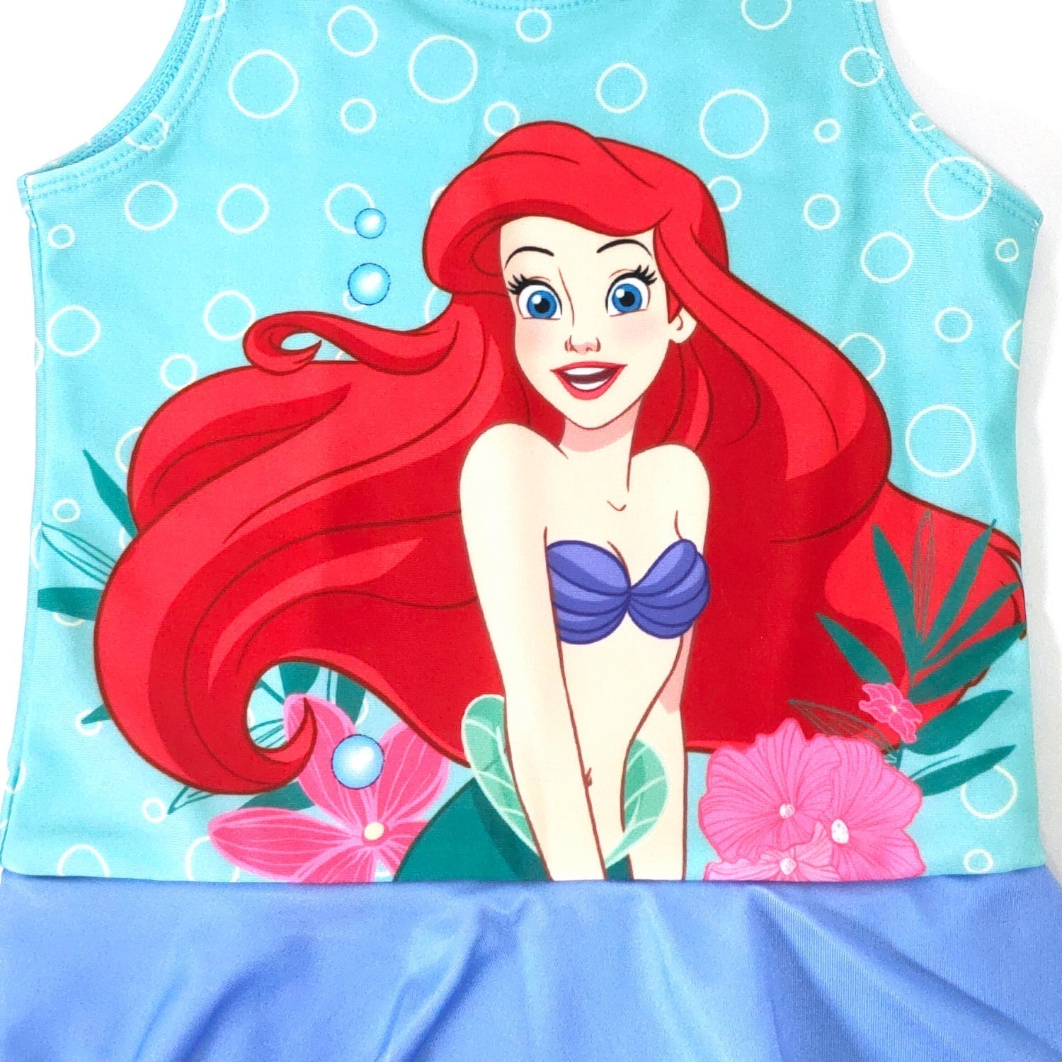 Princess Girls Character Print Polyester Spandex Swimwear