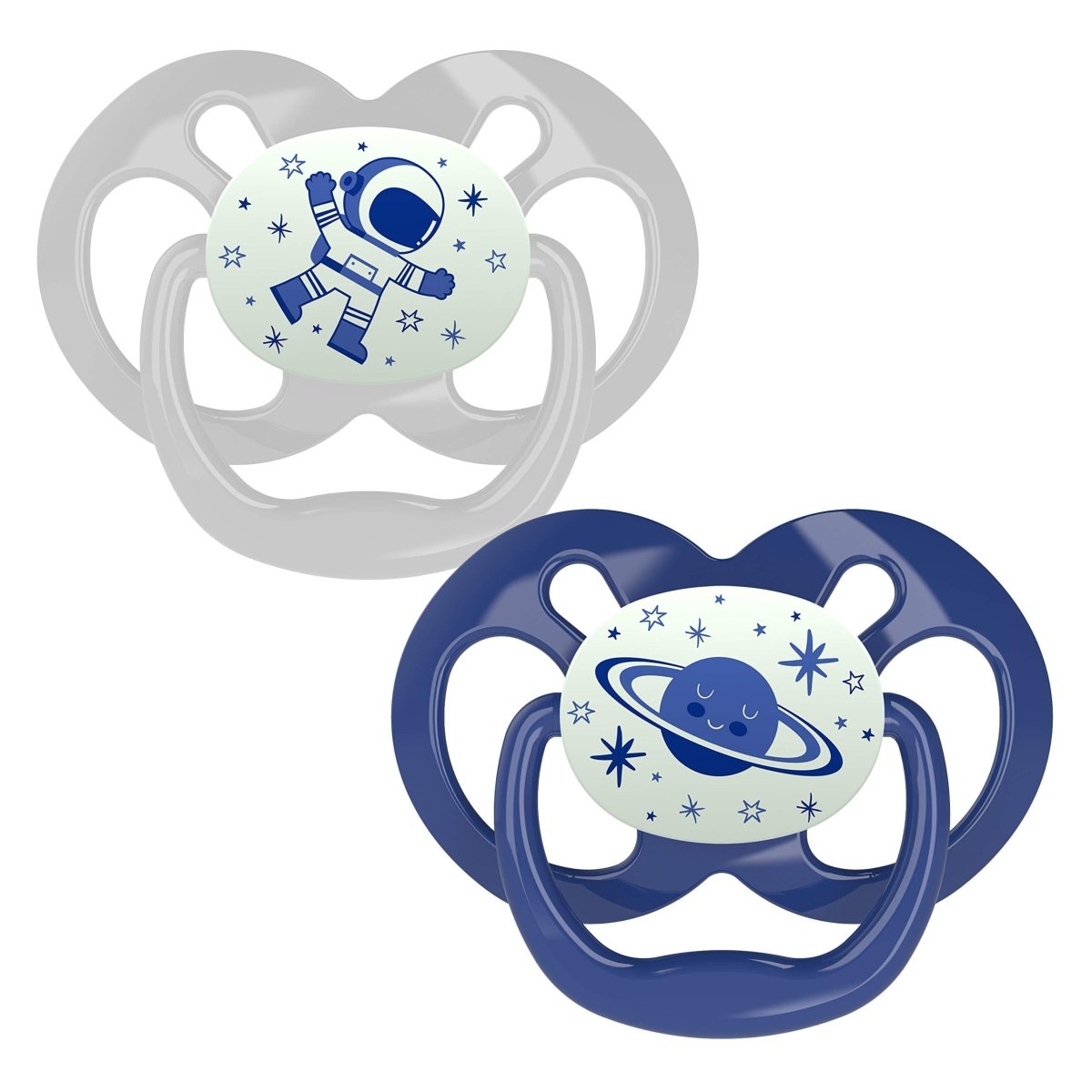 Advantage Stage 2 Glow Blue 100% Silicone Pacifier For Babies