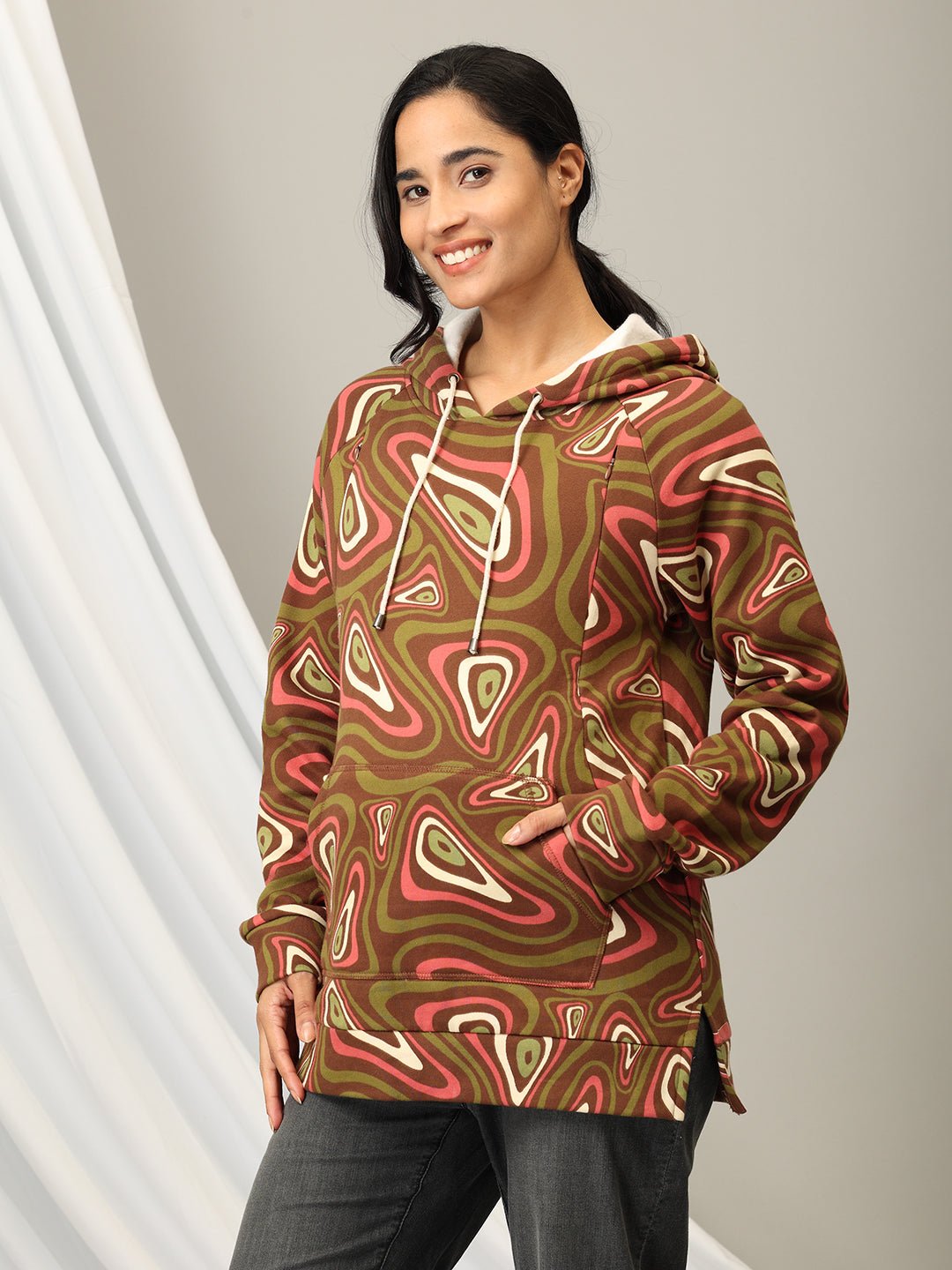  Dreamwave Maternity and Nursing Sweatshirt Hoodie Multi