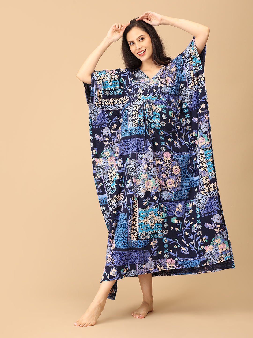  Dreamy Daze Maternity and Nursing Kaftan Nighty Multi
