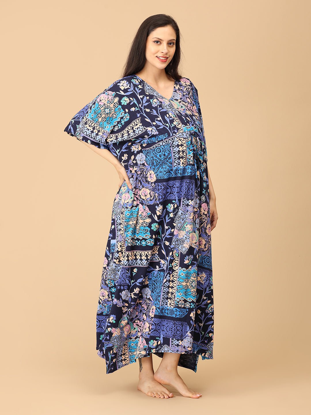  Dreamy Daze Maternity and Nursing Kaftan Nighty Multi