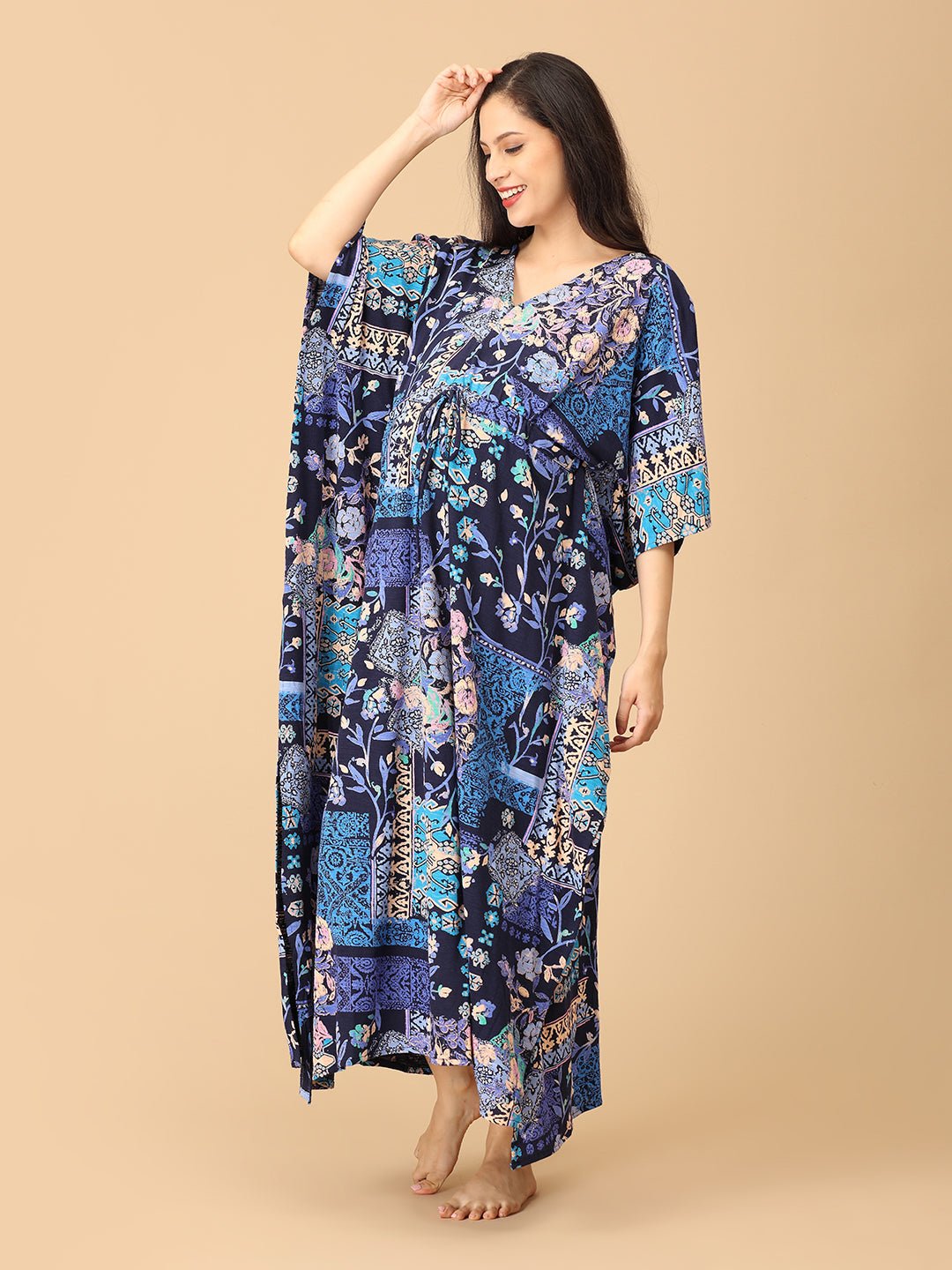  Dreamy Daze Maternity and Nursing Kaftan Nighty Multi