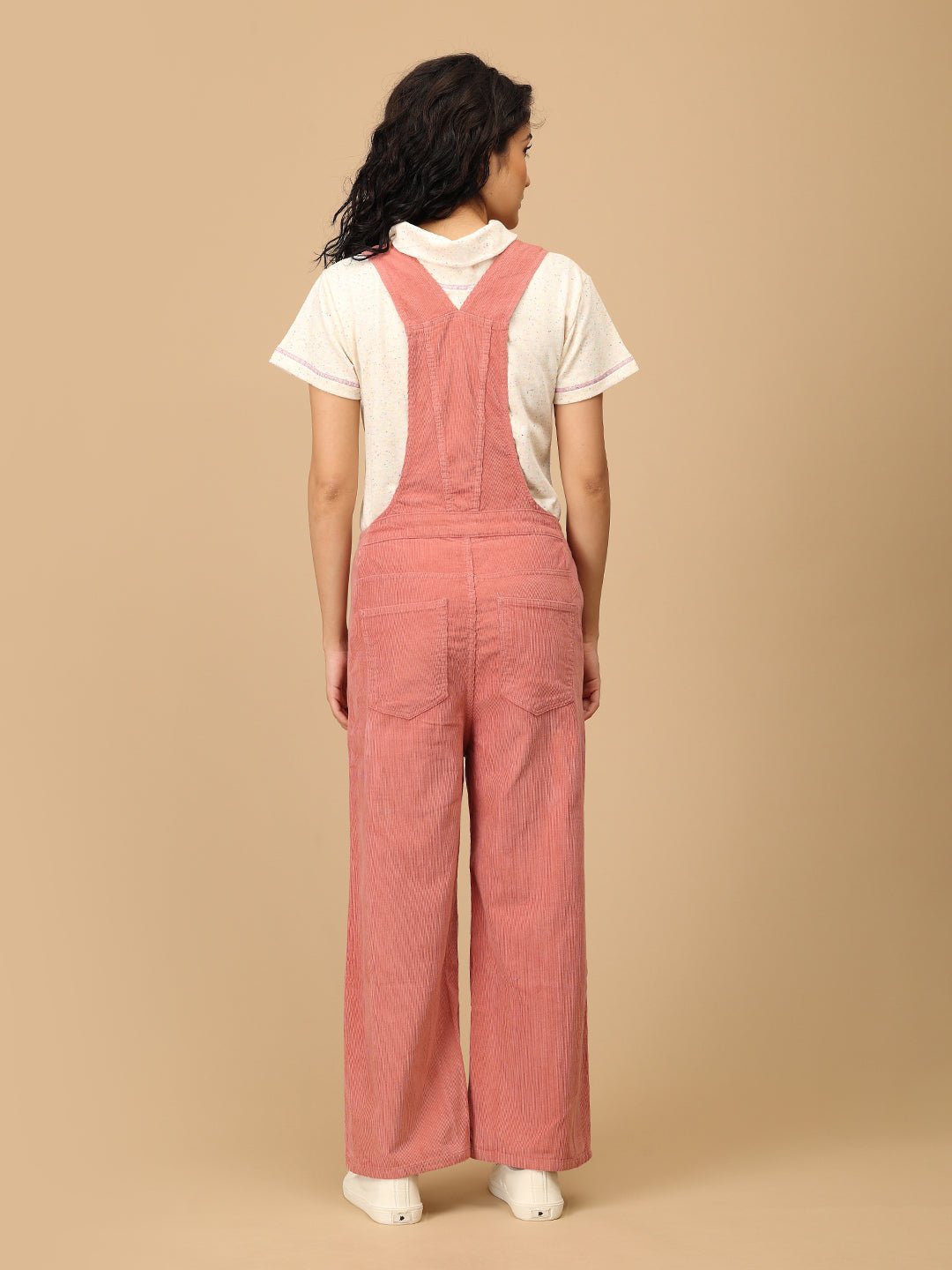  Dusky Rose Corduroy Maternity Dungaree Dusky Rose