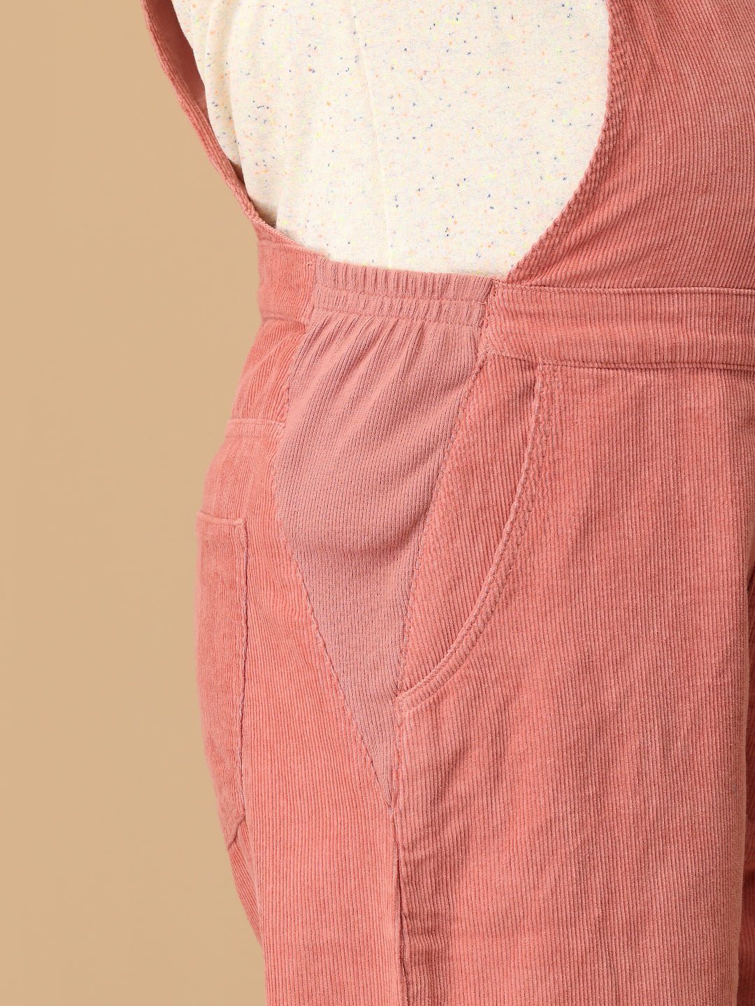  Dusky Rose Corduroy Maternity Dungaree Dusky Rose