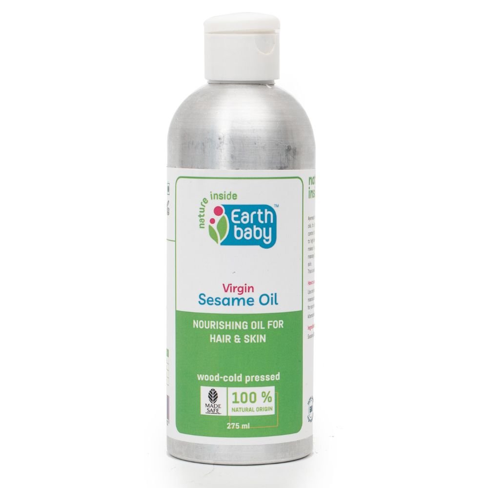 EarthBaby 100% Natural Cold Pressed Virgin Sesame Til Oil 250ml 0.55lb