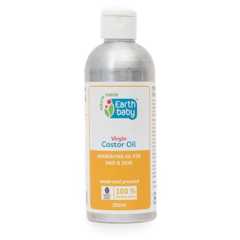 EarthBaby 100% Natural Origin Cold Pressed Castor Oil 250ml 0.55lb