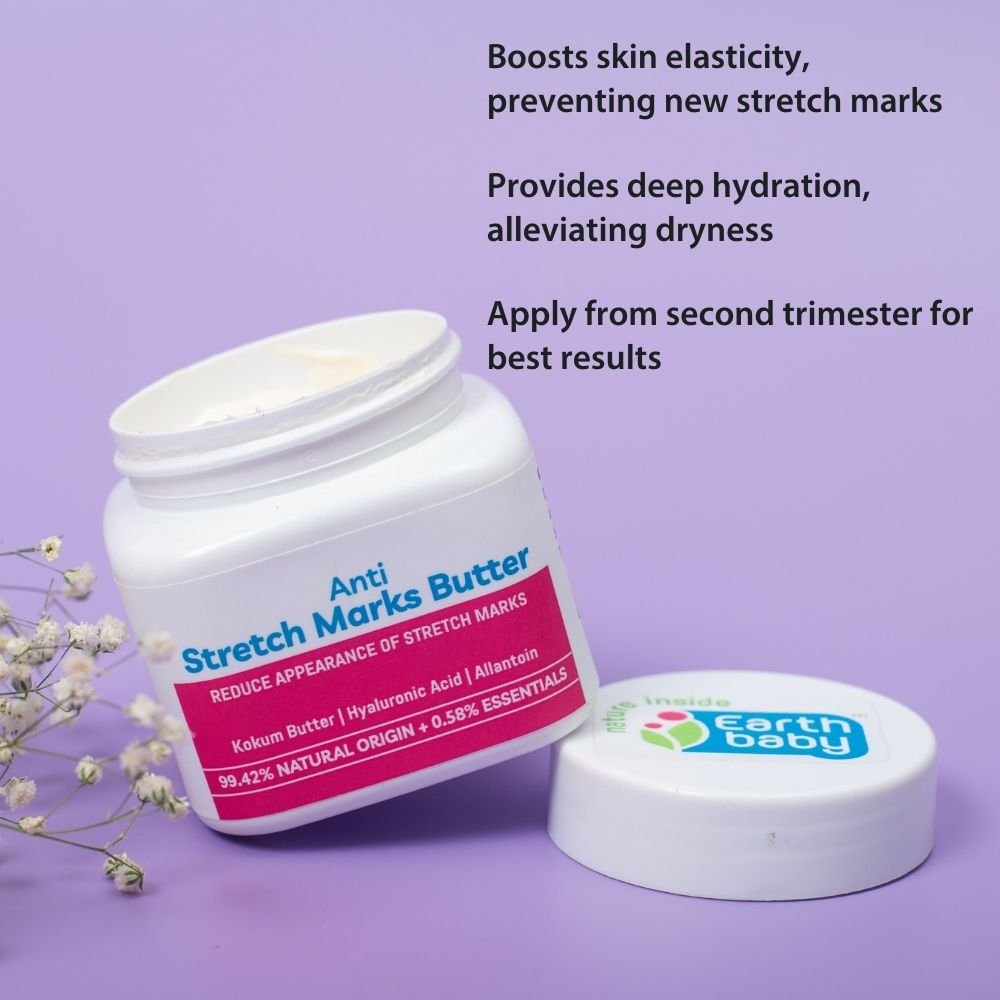 EarthBaby Anti-Stretch Marks Butter 99.42% Natural 125g 0.28lb