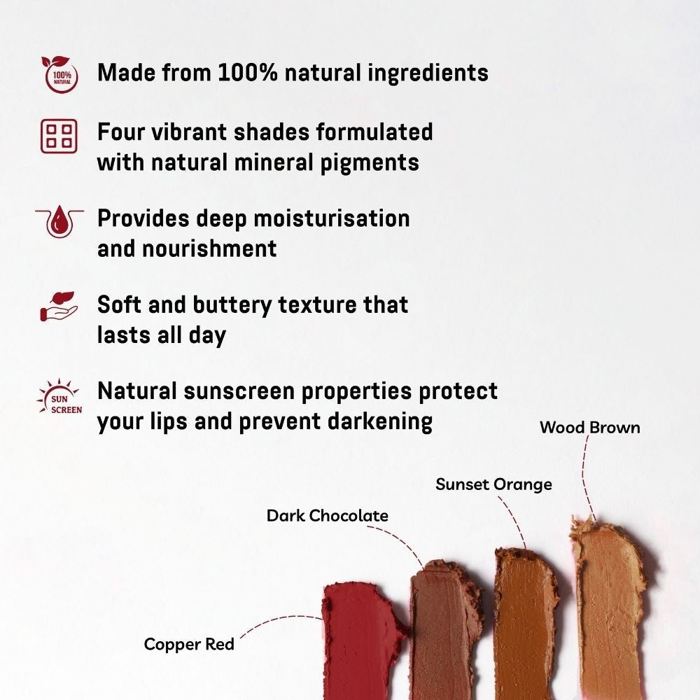 EarthBaby Lipstick Au Naturale Certified 100% Natural Origin Lead Free 0.14oz