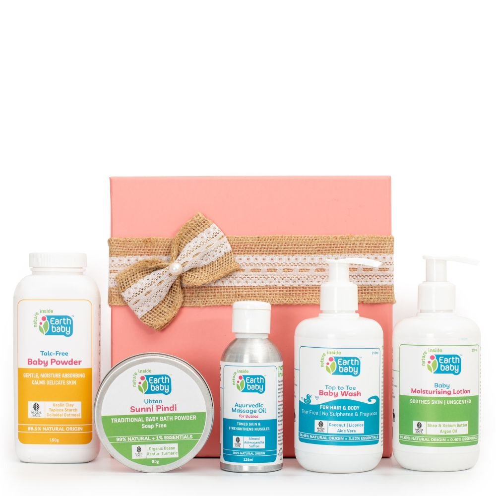New Arrival 5 PCS Newborn Baby Gift Box With Massage Oil And Wash